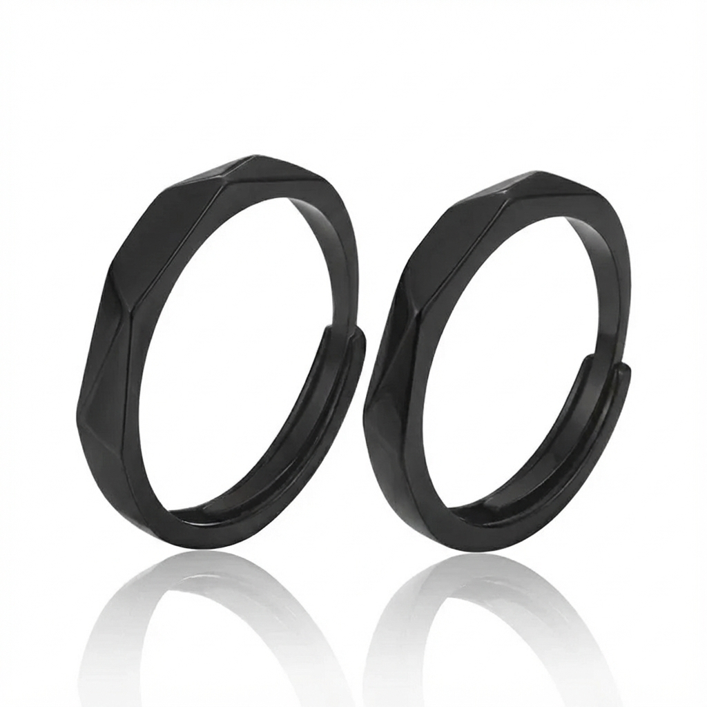 Anillo de promesa Anillos de Promesa Negros – Plata 925 - Joyería Aceves