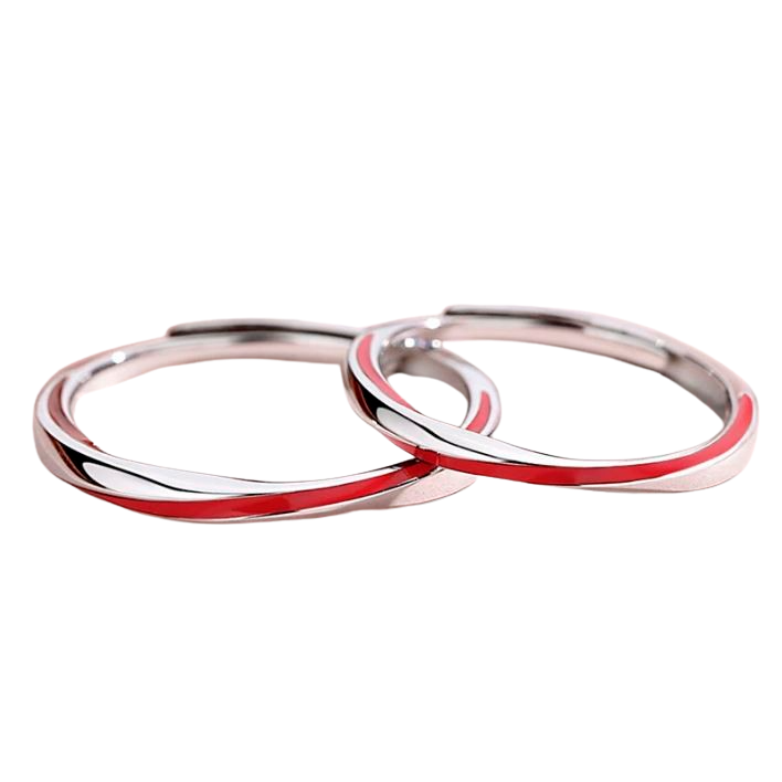 Anillos de Promesa Hilo Rojo – Plata 925