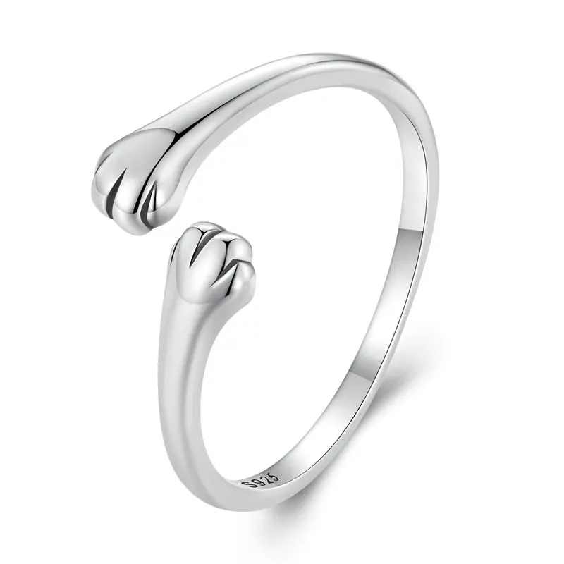 Anillo de promesa Anillo Huellitas  – Plata 925 - Joyería Aceves