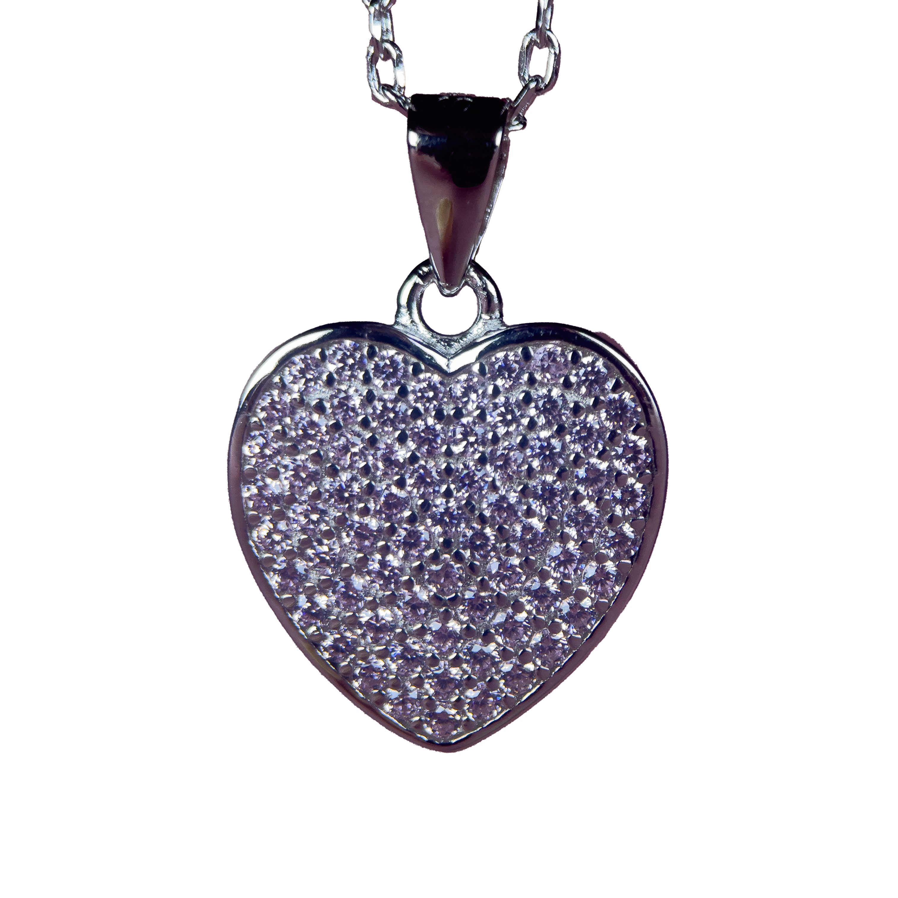 Collar Corazón con Moissanitas Aceves – Amor que Brilla